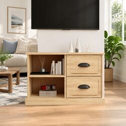 Engineered Wood TV Cabinet in Sonoma Oak Brown 73x35.5x47.5 cm