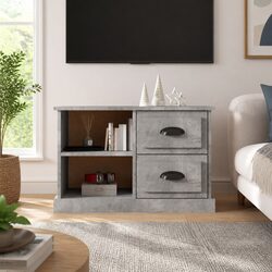Engineered Wood TV Cabinet in Grey with Storage Features