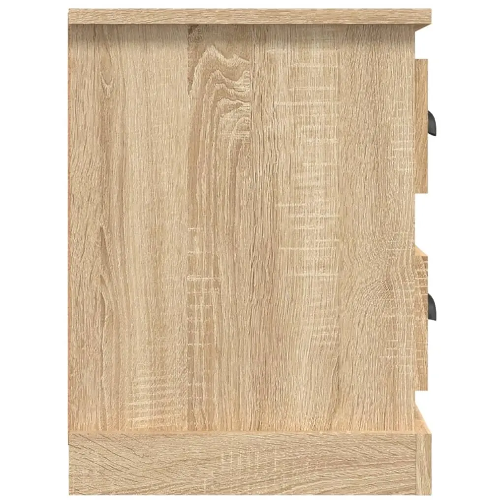 TV Cabinet Engineered Wood Storage Unit with Drawers Open Compartments Brown 102 x 35.5 x 47.5 cm