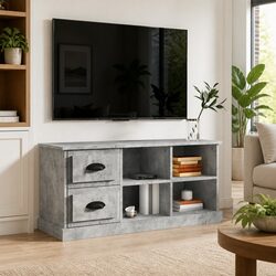 Engineered Wood TV Cabinet Grey 102x35.5x47.5cm