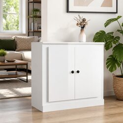 70cm White High Gloss Sideboard Cabinet in Engineered Wood