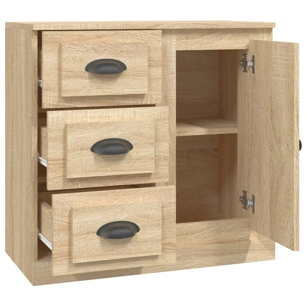 Sideboard Engineered Wood Ample Storage Space 70x35.5x67.5 cm Brown