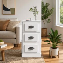 White Engineered Wood Sideboard Cabinet Specifications