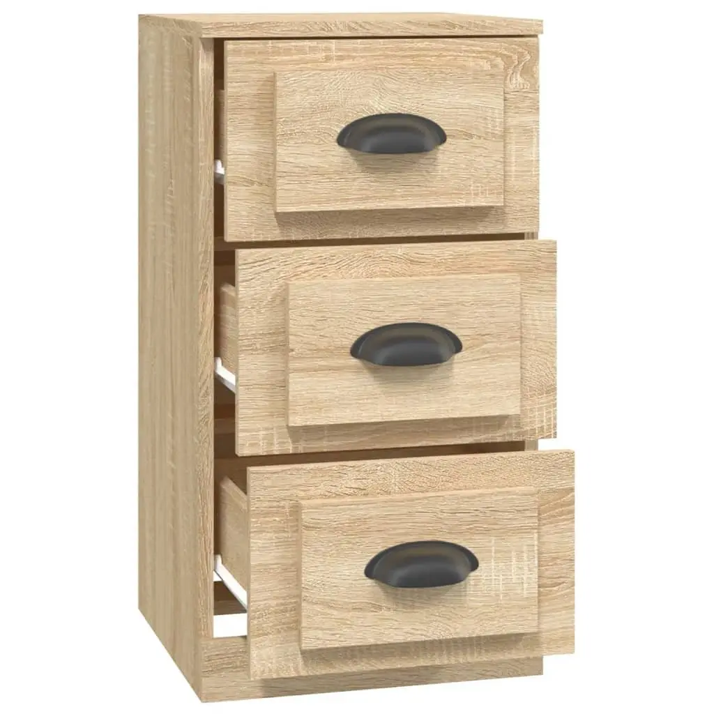 Sideboard Brown Engineered Wood Storage Cabinet Furniture
