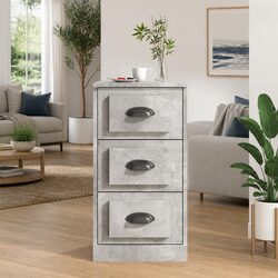 Engineered Wood Grey Sideboard with Ample Storage