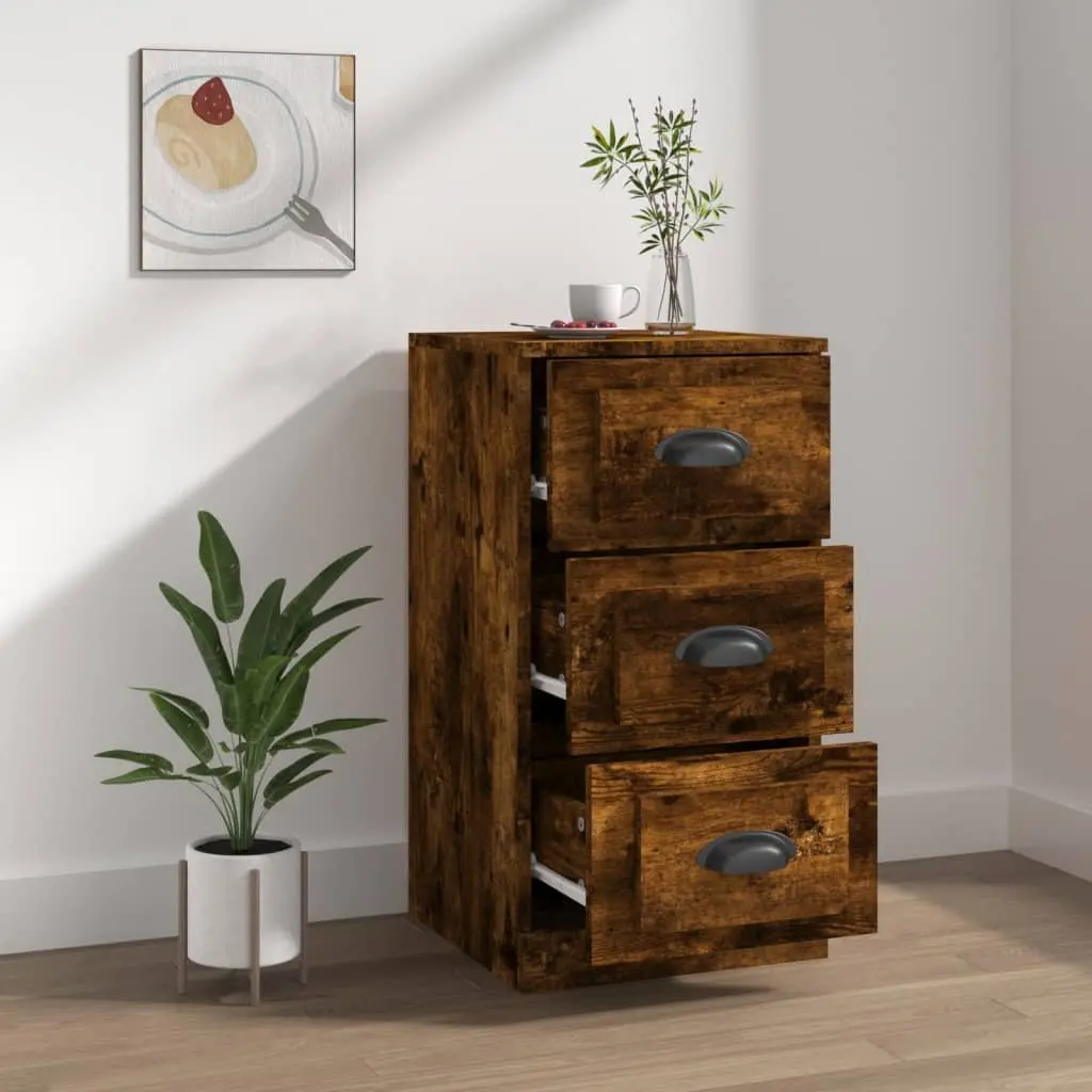 Sideboard Storage Cabinet Engineered Wood Brown 36x35.5x67.5cm