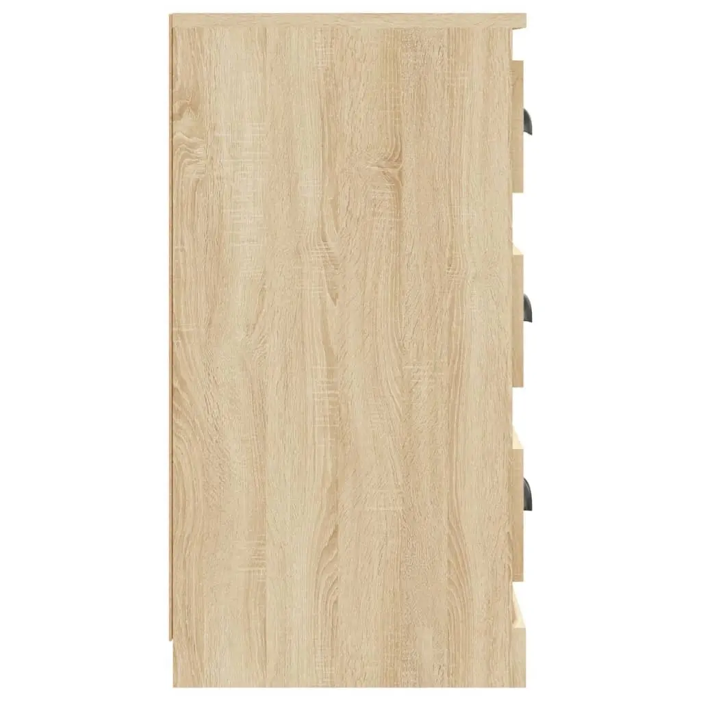 Brown Sideboard Storage Cabinet Engineered Wood 70x35.5x67.5cm