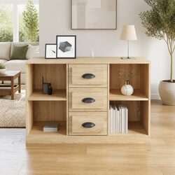 Engineered Wood Sideboard in Brown with Ample Storage