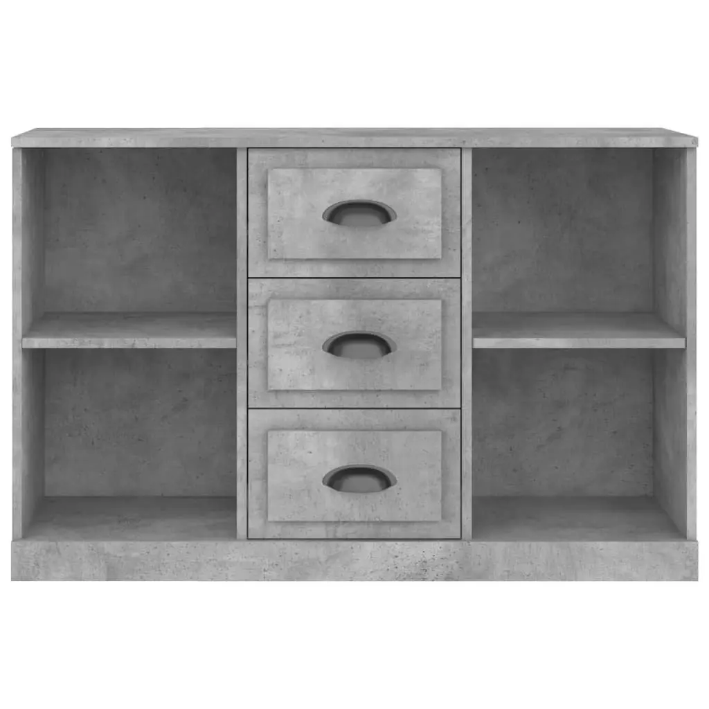 Sideboard Storage Cabinet Engineered Wood Ample Storage Grey