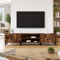 Engineered Wood TV Cabinet with 4 Doors 180x31.5x40 cm