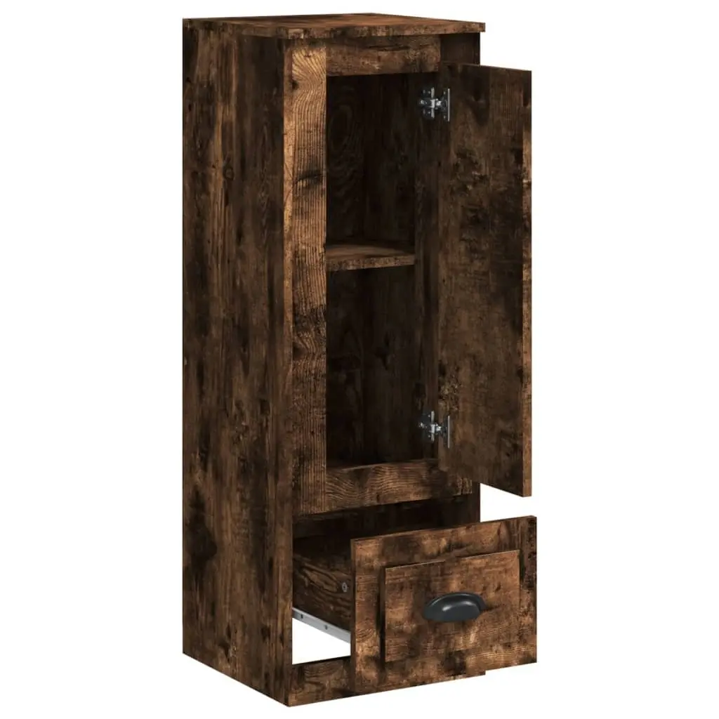 Storage Cabinet Highboard Brown Smoked Oak Engineered Wood 36x35.5x103.5cm