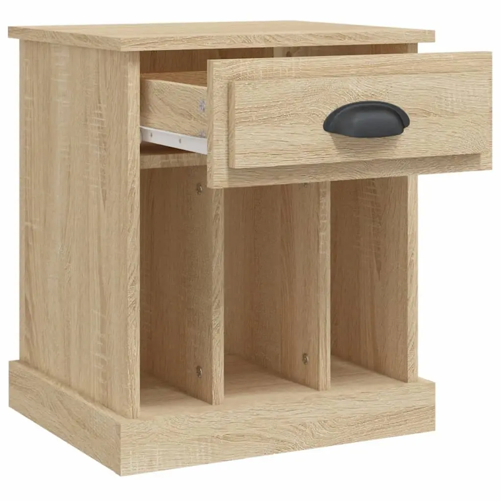 Bedside Cabinets Storage Drawer 43x36x50 cm Brown Sonoma Oak 2 Piece