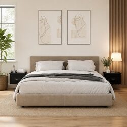 Wall-Mounted Bedside Cabinets Black 2 pcs Set