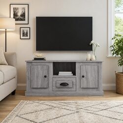 Grey Engineered Wood TV Cabinet with Ample Storage Space