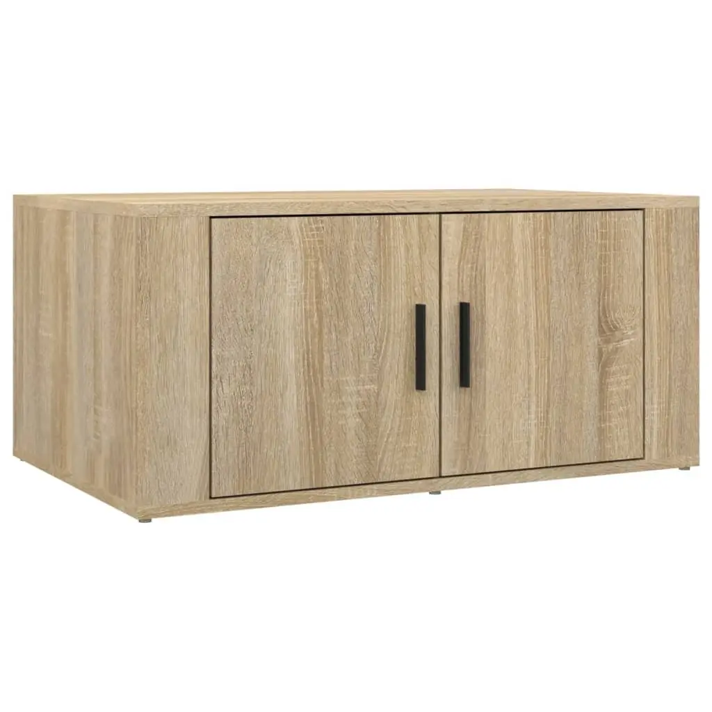 Coffee Table with Storage Compartments Engineered Wood Brown 80 x 50 x 36 cm