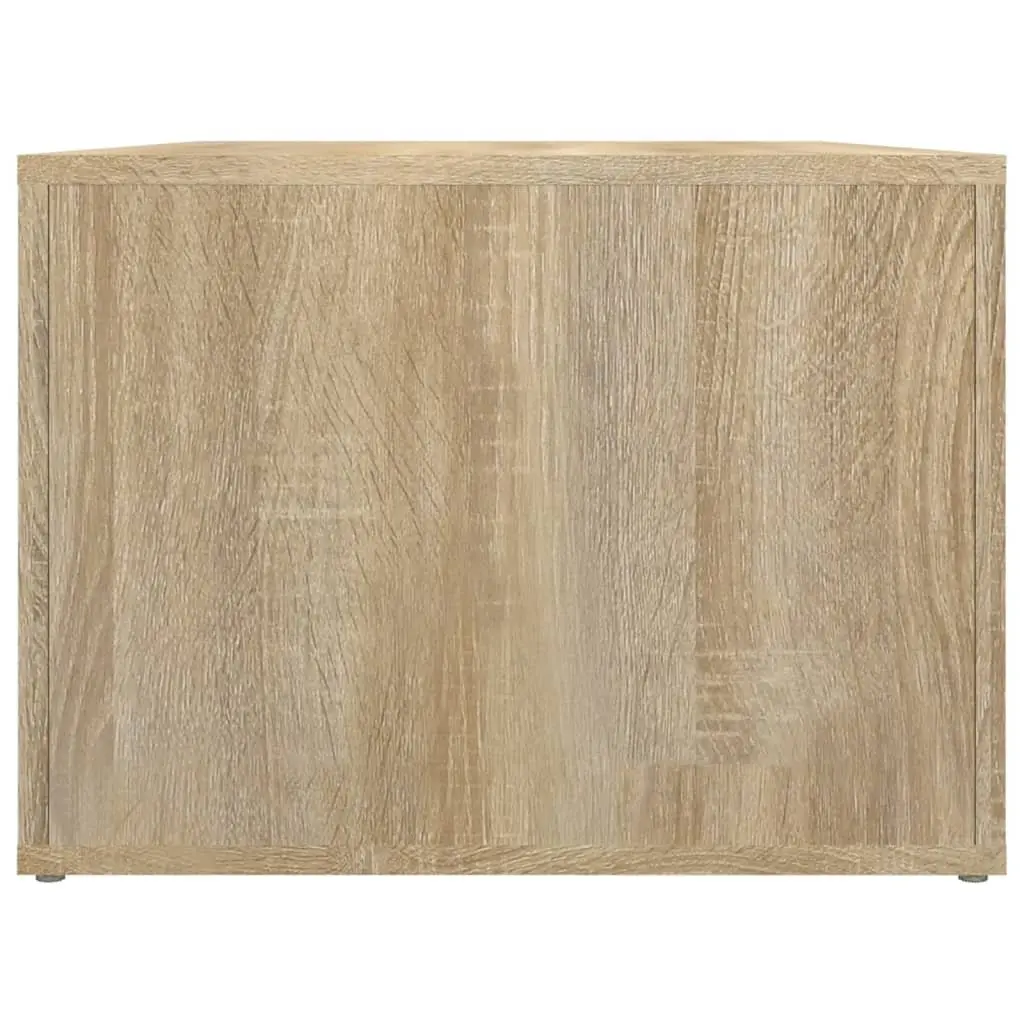 Coffee Table with Storage Compartments Engineered Wood Brown 80 x 50 x 36 cm