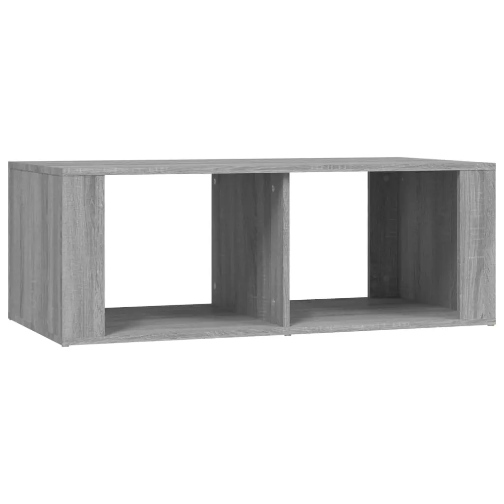 Coffee Table Modern Storage 100x50x36cm Grey Engineered Wood for Living Room