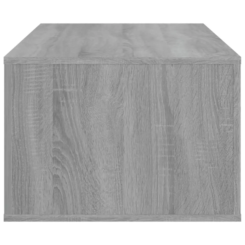 Coffee Table Engineered Wood Storage Drawer Grey 100cm