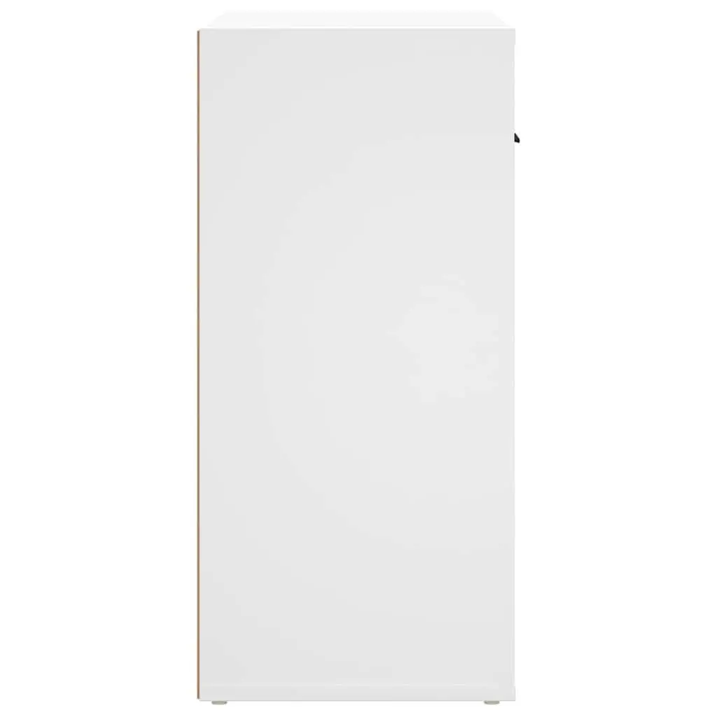Sideboard Storage Cabinet with Doors Drawers Compartment White 80x33x70 cm