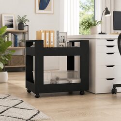 Engineered Wood Desk Trolley with Casters 60x45x60cm