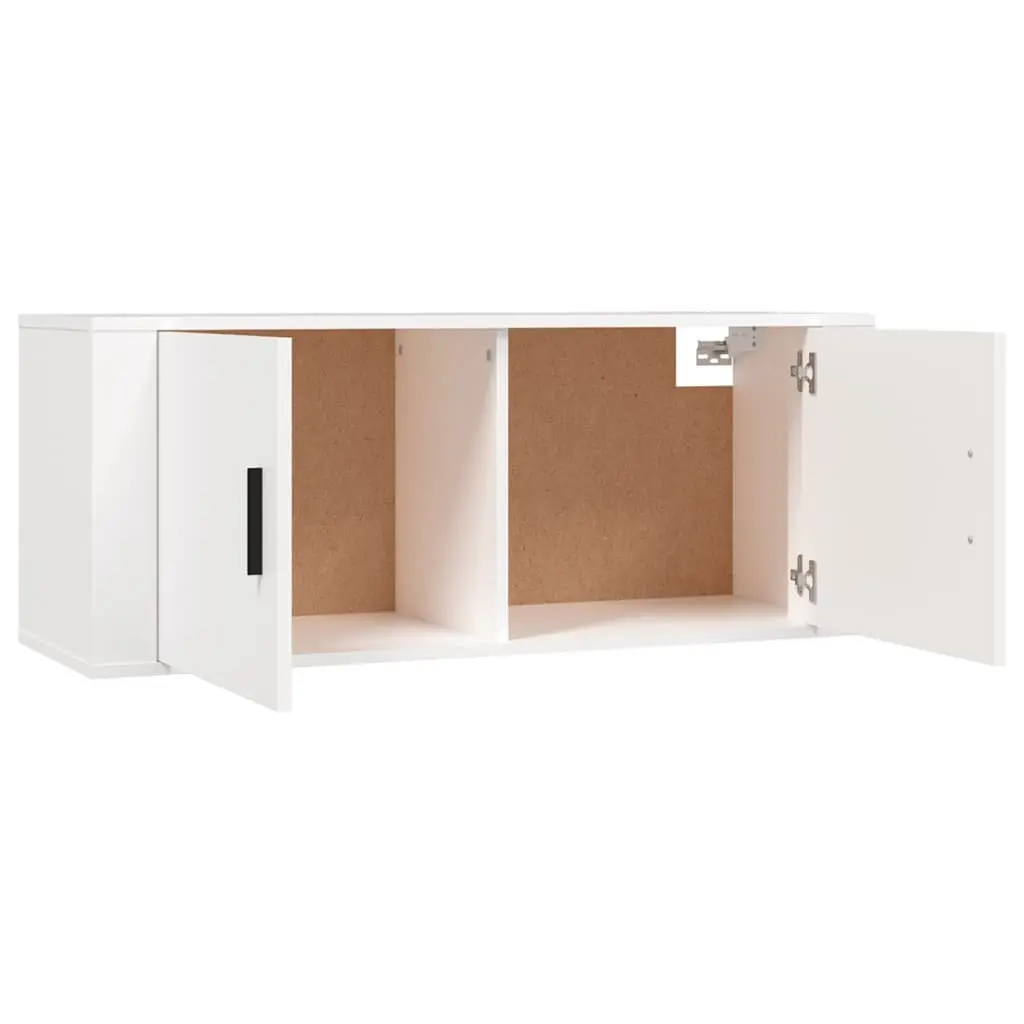 Wall Mounted TV Cabinet Space Saving 100x34.5x40 cm White