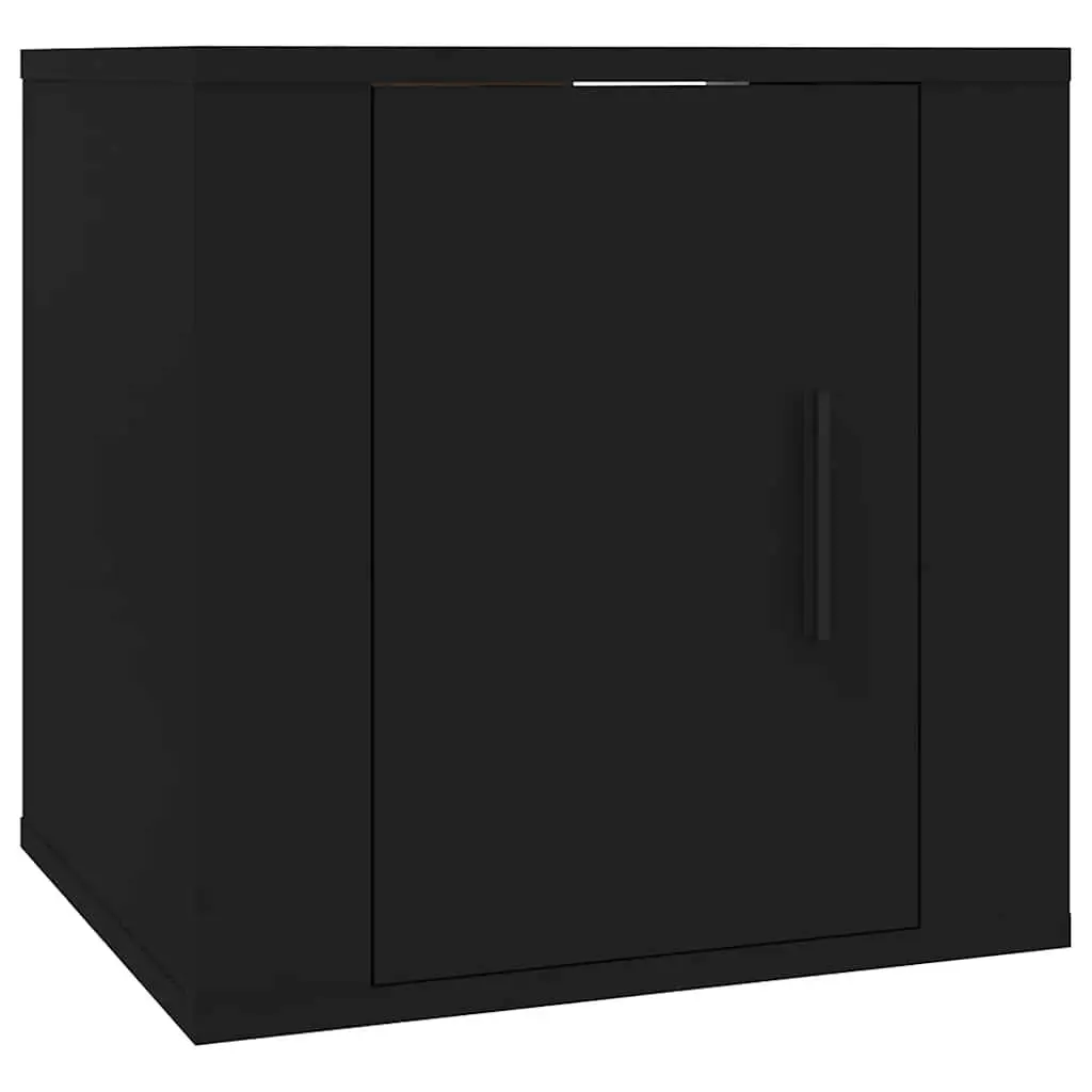 Wall Mounted TV Cabinet Space Saving 40x34.5x40cm Black