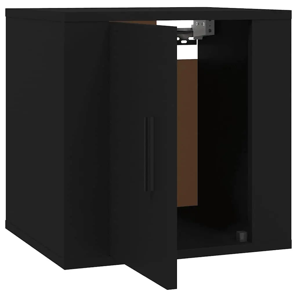 Wall Mounted TV Cabinet Space Saving 40x34.5x40cm Black