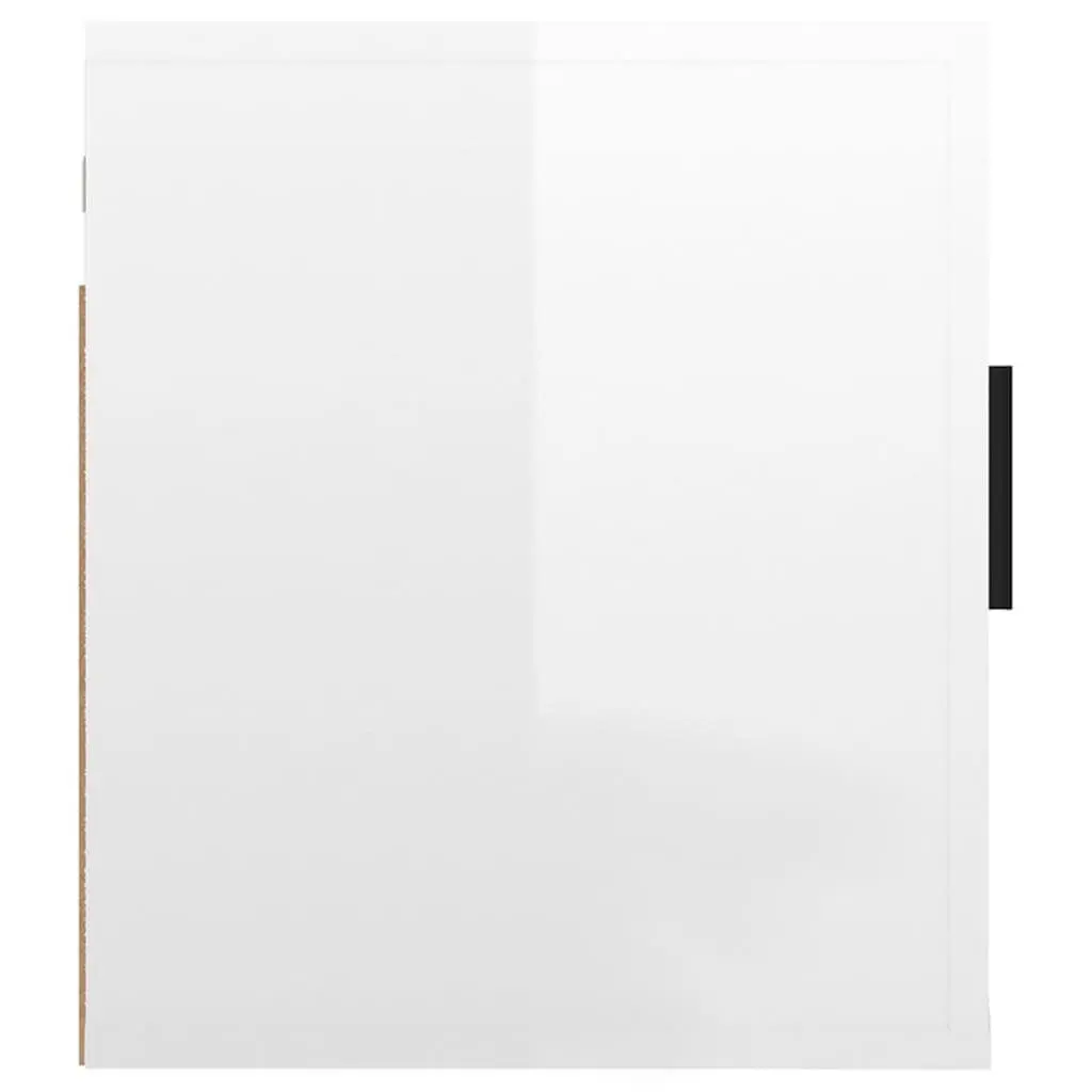 Wall Mounted TV Cabinet Space Saving 40x34.5x40 cm White High Gloss