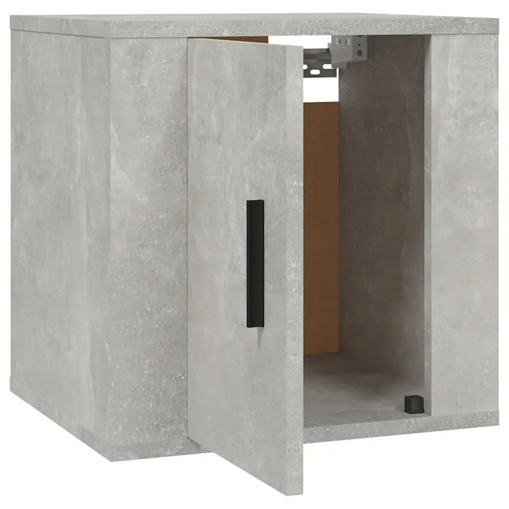 Wall Mounted TV Cabinet Storage Unit Grey Concrete 40x34.5x40cm