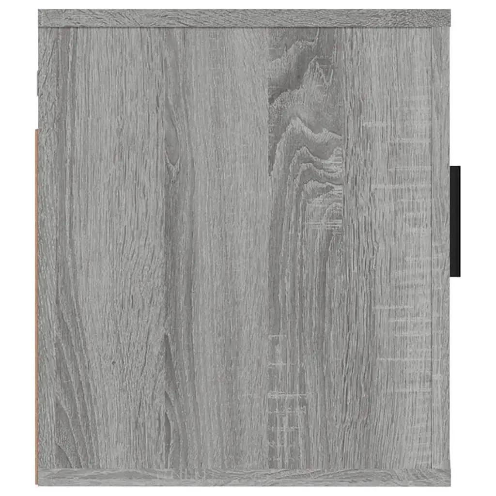 Wall Mounted TV Cabinet Space Saving Grey 40x34.5x40cm Storage Unit
