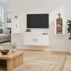 Engineered Wood Wall Mounted TV Cabinet 40x34.5x60cm