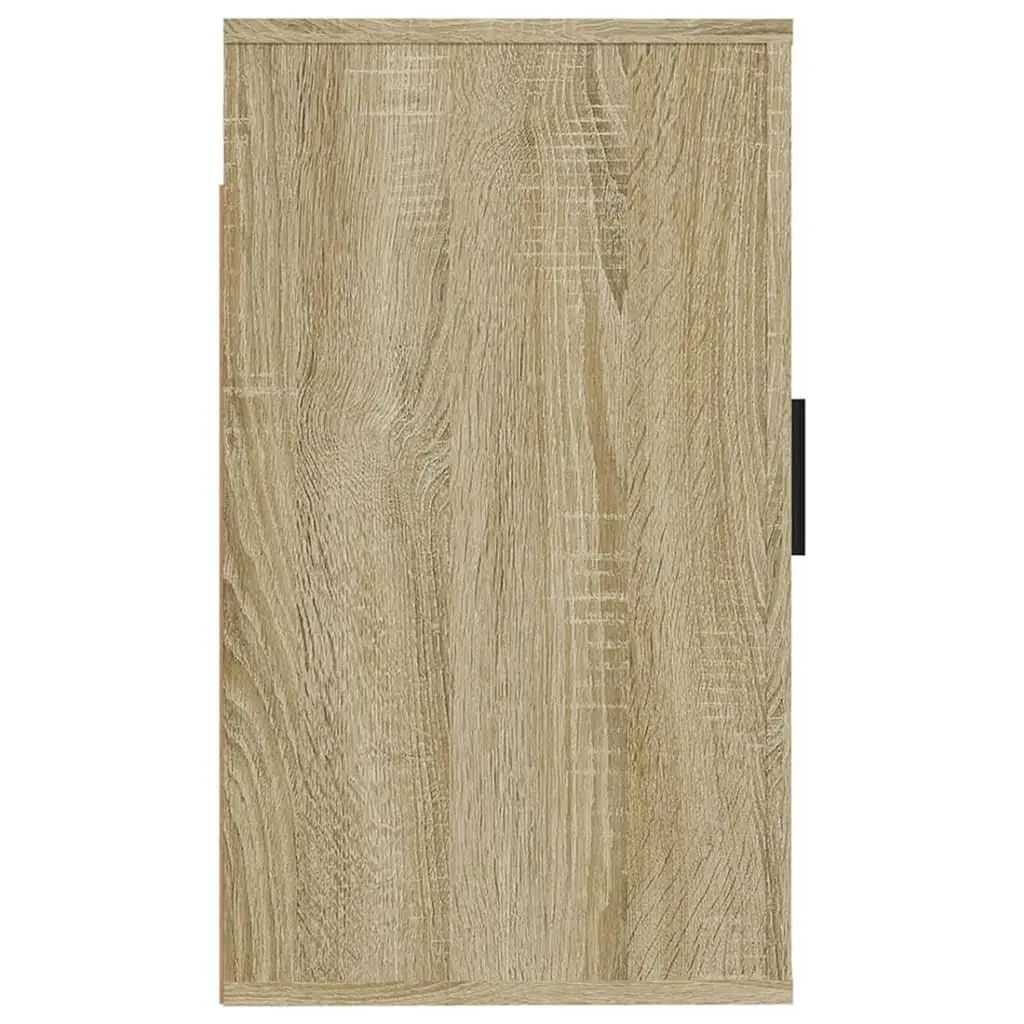 Wall Mounted Storage Media Unit 2 Pieces Sonoma Oak TV Cabinet Floating Display