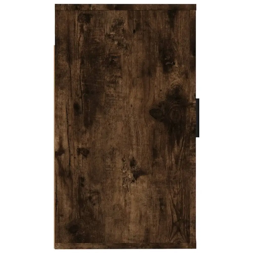 Wall Mounted TV Cabinet Storage Unit Brown Smoked Oak 40 x 34.5 x 60 cm