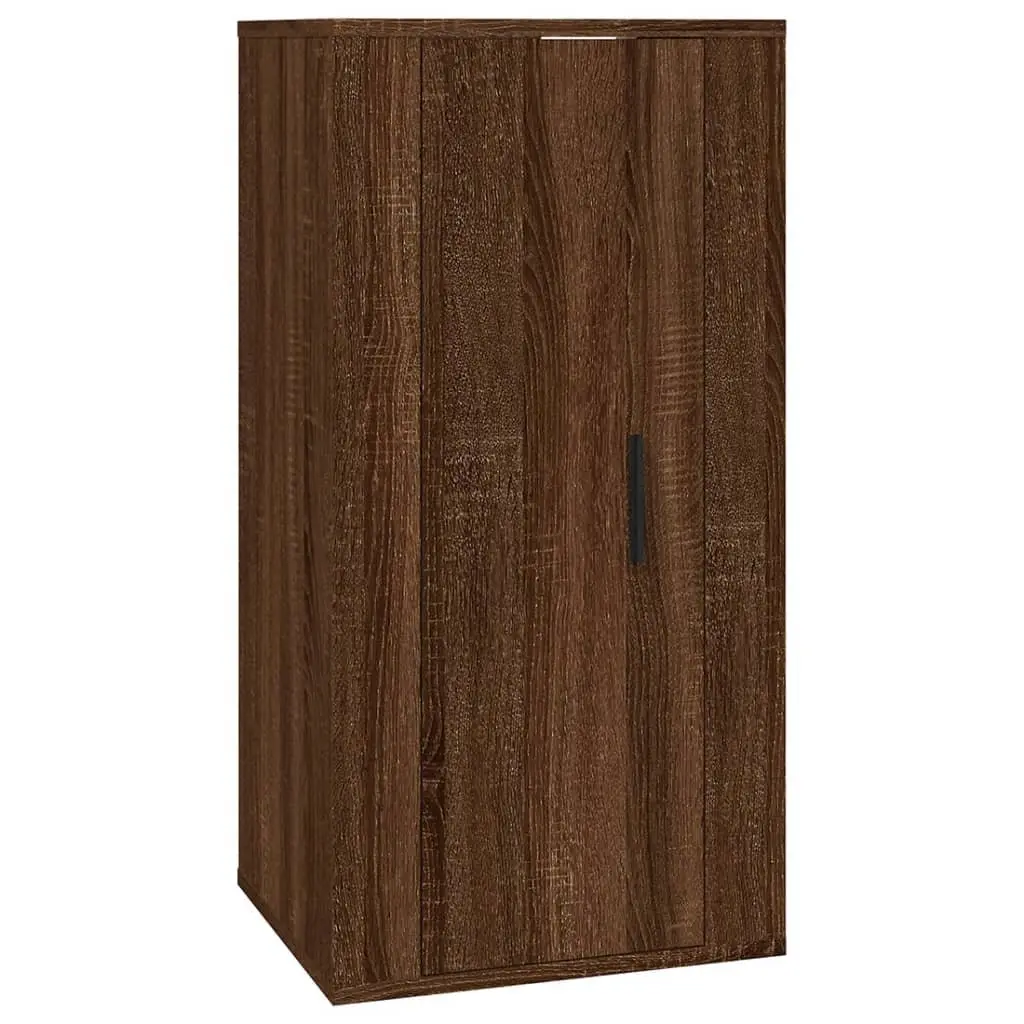 Wall Mounted TV Cabinet Space Saving 40x34.5x80 cm Brown Oak