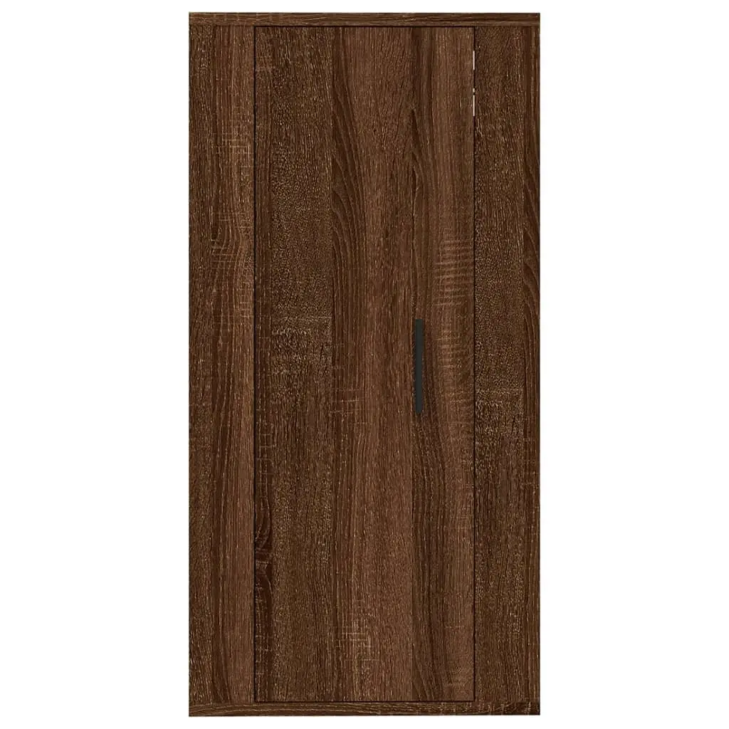 Wall Mounted TV Cabinet Space Saving 40x34.5x80 cm Brown Oak