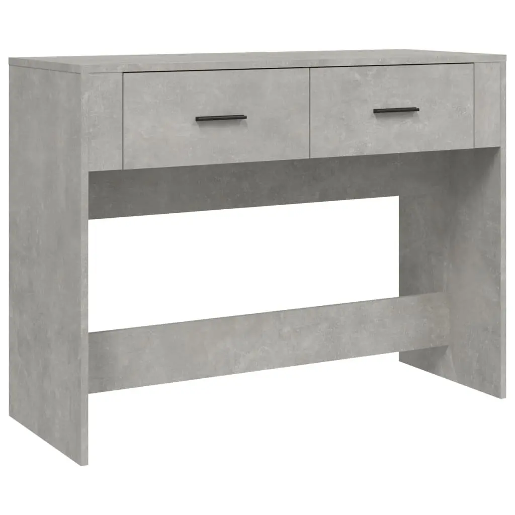 Console Table Grey Hallway Entryway Side Table with 2 Drawers Storage