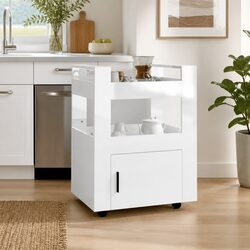 Functional Kitchen Trolley Storage Cart 60x45x80cm