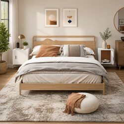 White Wall-Mounted Bedside Storage Cabinets 2 pcs