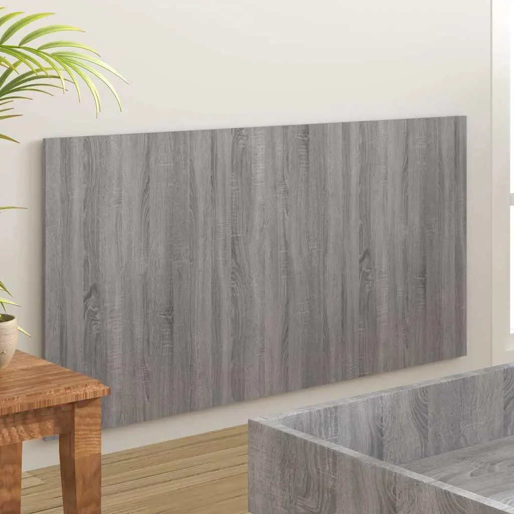 Bed Headboard Grey Sonoma 160x1.5x80 cm Engineered Wood Modern Design