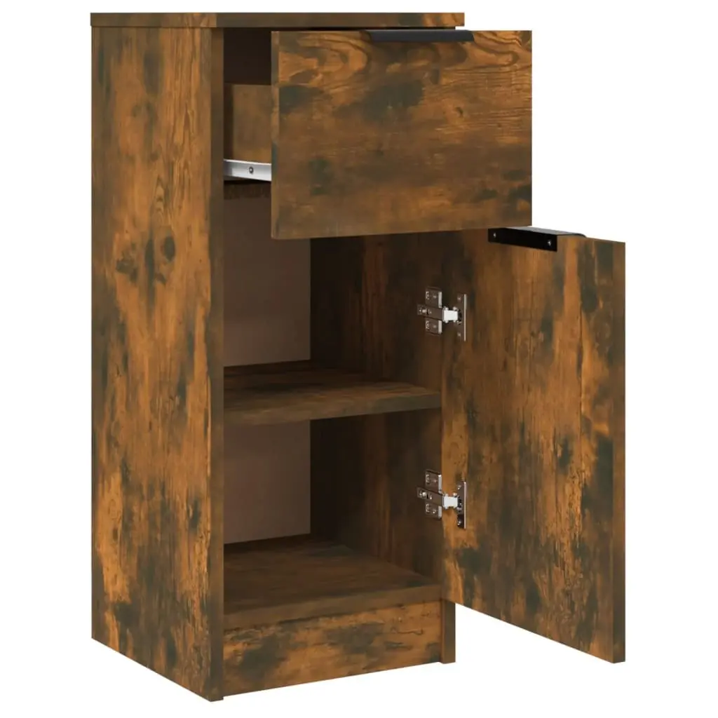 Sideboard Cabinet Storage Buffet Display Unit 2 pcs Brown Engineered Wood