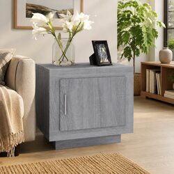 Sonoma Grey Coffee Table with Storage Door Details