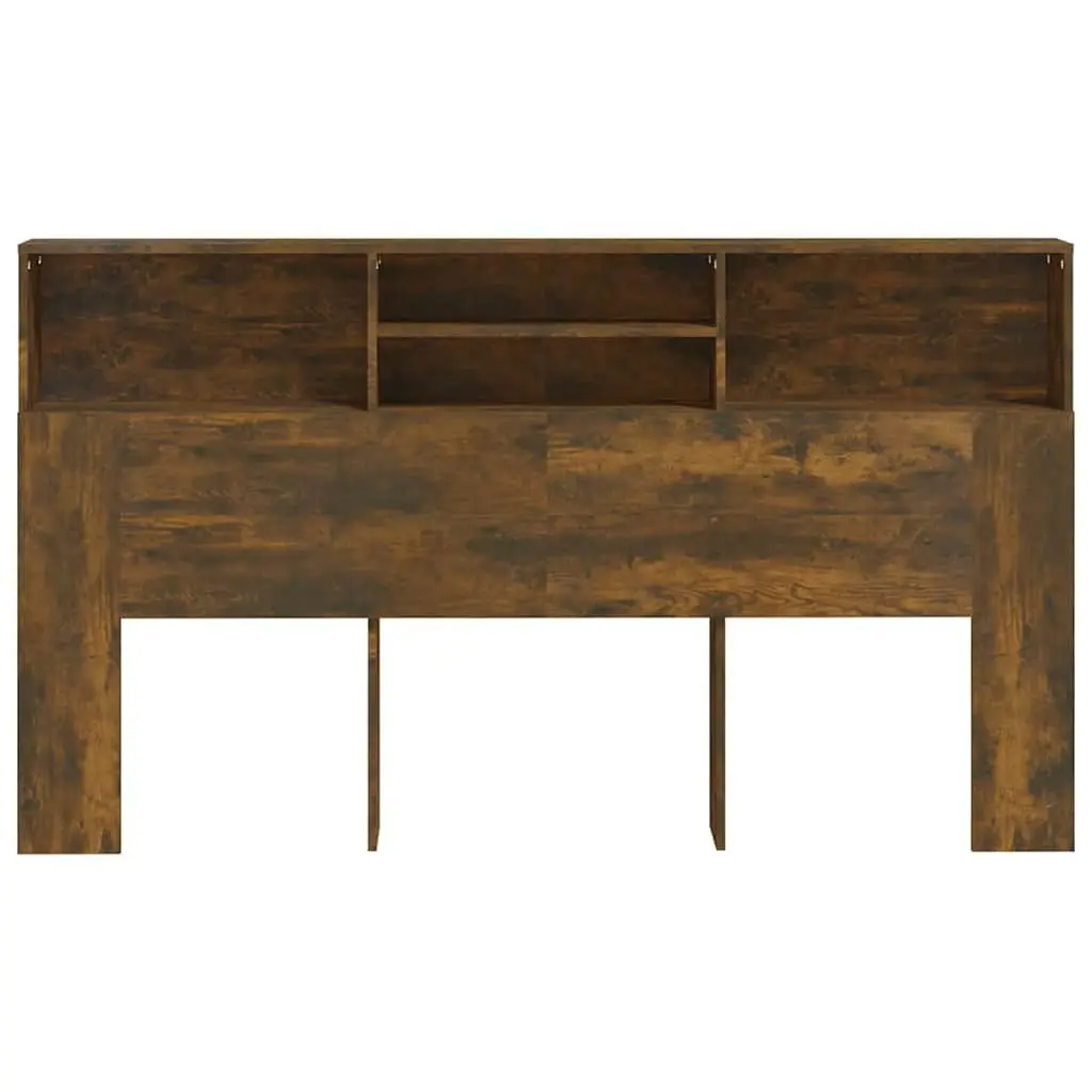Headboard Cabinet Wall-Mounted Storage 180cm Brown