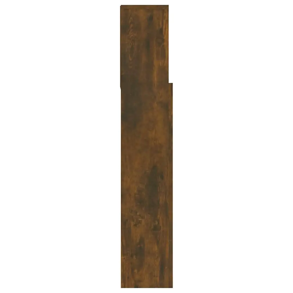 Headboard Cabinet Wall-Mounted Storage 180cm Brown