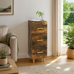 Engineered Wood Sideboard Cabinet with 3 Drawers