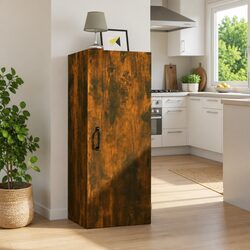 Engineered Wood Wall Cabinet in Brown 34.5x34x90 cm