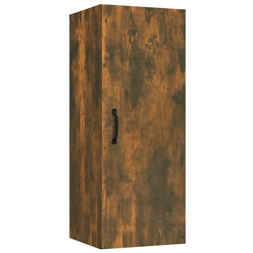 Hanging Wall Cabinet Brown Engineered Wood 34.5x34x90 cm Storage Organizer