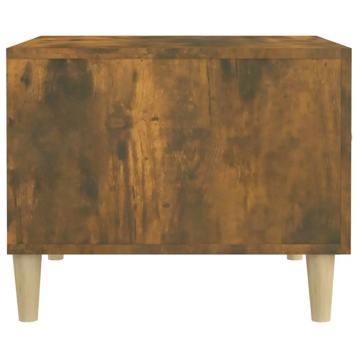 Coffee Tables 2 Piece Smoked Oak Storage Drawers 50x50x40cm Living Room Furniture