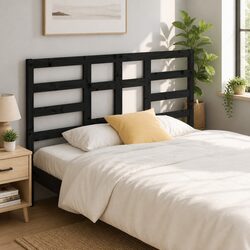 Solid Pine Black Bed Headboard 141cm Specifications