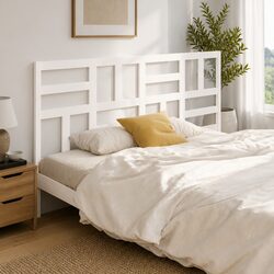 White Pine Wood Bed Headboard 186cm for Bedroom Use