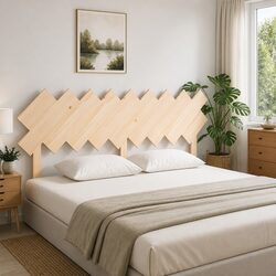 178cm Wooden Pine Bed Headboard with Rustic Design